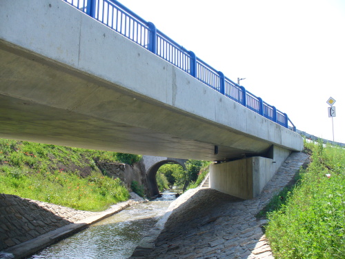 Most v obci Mouchnice